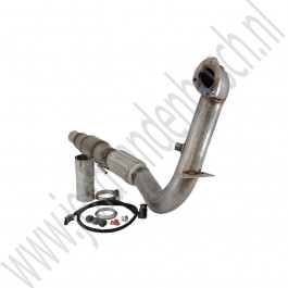 3 inch downpipe, incl sport katalysator, BSR, Saab 9-3v2, 1.8t, 2.0t, 2.0T, B207, bj 2003-2011, org. nr. 12758374, 12788865, 4105633