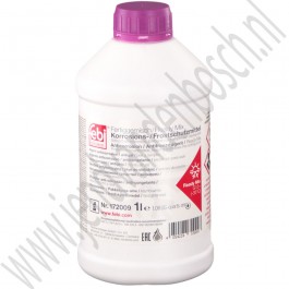 Koelvloeistof antivries G12+, -35°C ready-mix, 1 Liter Febi Bilstein, Violet/Rood