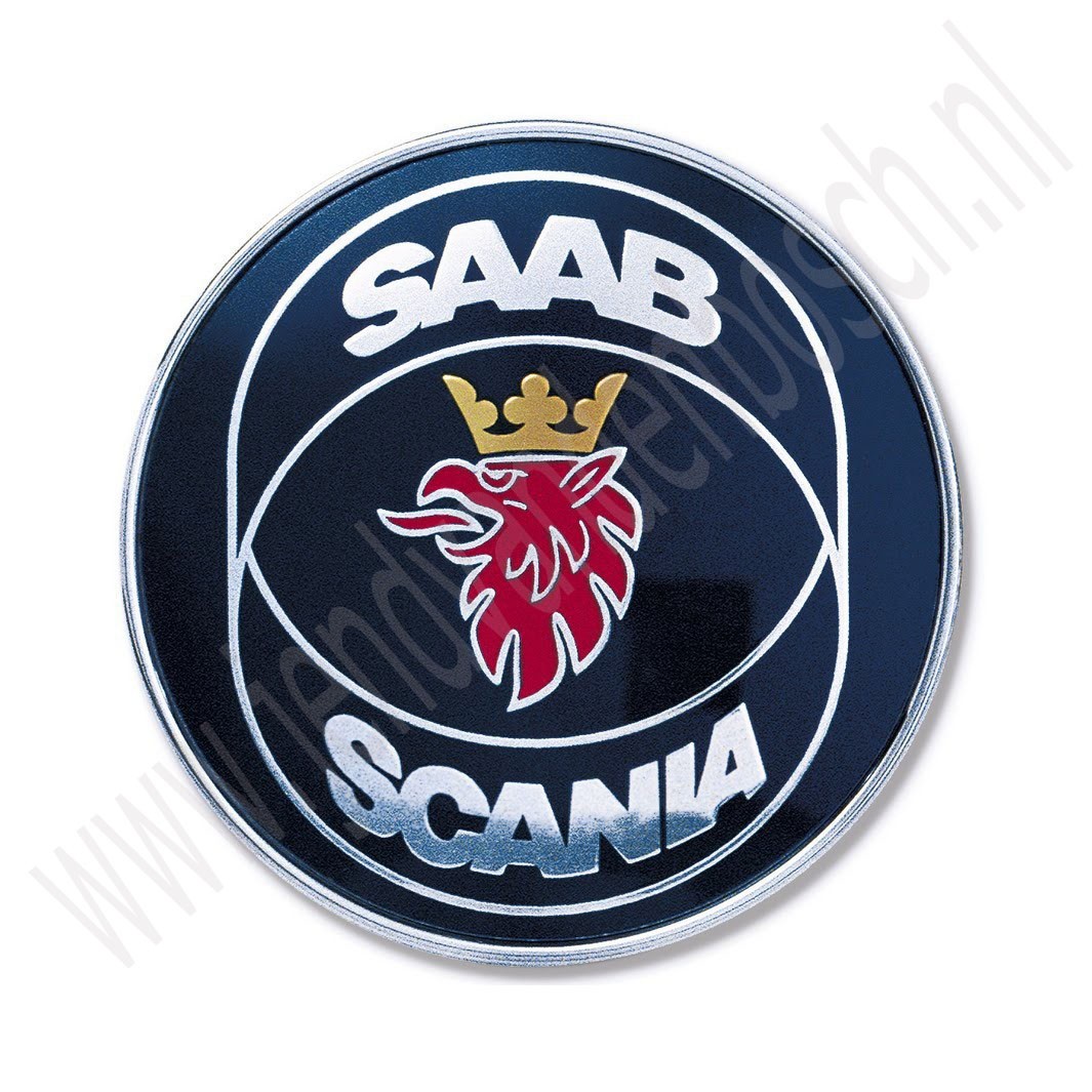 Saab Scania embleem achterklep Saab 900 Classic 1979-1993 3-5 deurs, ond.nr. 6941264