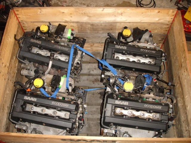 Complete motor, gebruikt, B235, Saab 9-3v1, 9-5, bj 1998-2010