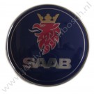 Saab Motorkapembleem, aftermarket, 50 mm, Saab 900 Classic, 900NG, 9000,  9-3 versie 1, bouwjaar 1983 tm 2002, ond. nr. 5289871