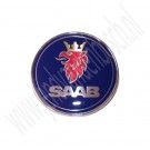 Embleem, achterklep, origineel, Saab 9-3 versie 1, drie- en vijfdeurs, bj 1998-2002, org. nr. 5289889, 4910907