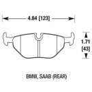 Achterremblokkenset, Hawk, Saab 9-5, bj 1999-2010