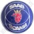 Achterklepembleem, Saab Scania, Saab 900 sedan, 900 cabrio bj 1986-1993, ond.nr. 6941272