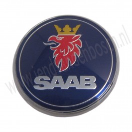 Nw. embleem achterklep Saab 9-3V2, bj. '04-'10, art. nr 12769689 4911541 12844160 12831661