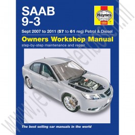 Haynes Werkplaatshandboek Saab 9-3 versie 2 Sport bouwjaar 2007-2011