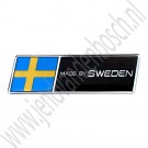 Made By Sweden embleem zweedse vlag, 18mm 49mm