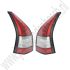 Achterlicht set Amerikaans Rood Origineel Saab 9-3v2 Estate 2005-2012 ond.nr. 12774407 12774410
