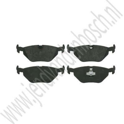 Achterremblokkenset, Aftermarket, Saab 9-5, bouwjaar: 1999 t/m 2010 ond. nr. 5058110, 93194192, 32019594