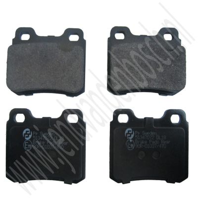 Achterremblokkenset, aftermarket, Saab 900NG, bj 1994-1996, org.nr. 4467072