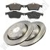 Achterremschijven en blokken set 16 Inch Origineel Saab 9-3v2 2003-2012. ond.nr. 12762291 93190338 93186301
