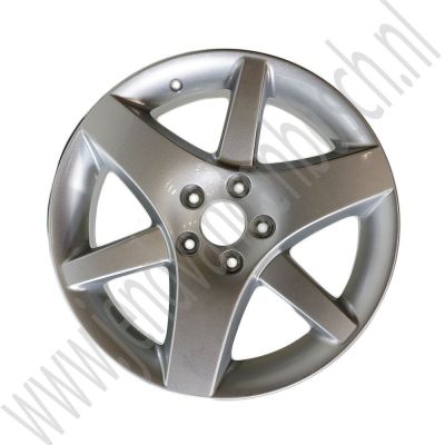 ALU 36 17 Inch Dubbel Drie Spoke Velgenset Gepoedercoate Saab 900NG, 9-3v1, 9-5, ond.nr. 400131447, 400129730, 5124797
