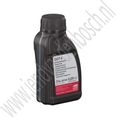 DOT 4 remvloeistof OE-Kwaliteit 0,25L verpakking