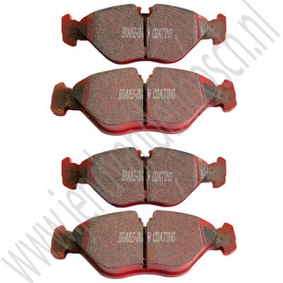 EBC Red Stuff sportvoorremblokkenset Saab 9000 1988-1998 ond.nr. 4939700, 8968976, 8993768 EBC Red Stuff sportvoorremblokkenset Saab 9000 1988-1998 ond.nr. 4939700, 8968976, 8993768