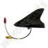 Haaienvin Telefoon en Navigatie Zijdeglans Zwart Origineel Saab 9-3v1 9-3v2 9-5 9-5NG ond.nr. 12849777 12823544