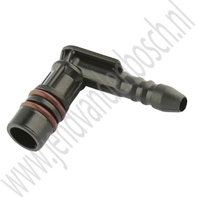 Hoekaansluiting retour benzinepomp OE-Leverancier Saab 900 Classic, 9000, 9-3v1, 9-5, ond.nr. 4161766 32017517 32019653