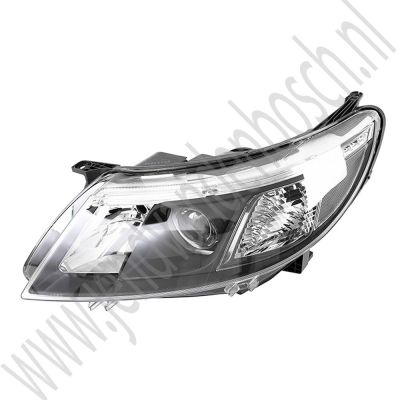 Koplamp Links Halogeen Origineel Saab 9-3v2 2008-2011, ond.nr. 12842041, 12770137 