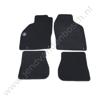 Mattenset met Saab logo Antraciet Saab 9-3v1 3-5 Deurs 1998-2002, ond.nr. 1720554