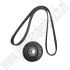 Multiriemset met looprol Aftermarket Saab 9-3v2 B207 2003-2012 ond.nr. 55556404 24430296