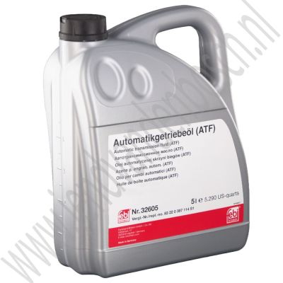 Olie automatische versnellingsbak 5L Febi Bilstein Saab 9-3v1, 9-5, ond.nr. 93165414, 400128187, 90350342, 93160372