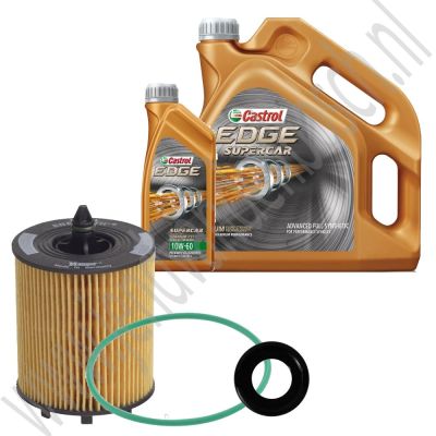 Oliewisselset Kleine beurt Castrol Edge 10W60 B207, A20NHT, A20NFT, ond.nr. 12579143, 12580255, 3536966 Oliewisselset Kleine beurt Castrol Edge 10W60 B207, A20NHT, A20NFT, ond.nr. 12579143, 12580255, 3536966