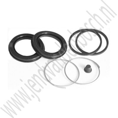 Remklauw reparatieset, voor, Saab 99, bouwjaren 1968 tot 1975, ond.nr. 8910309