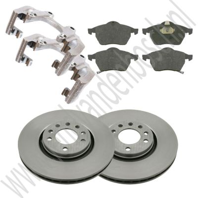 Remmenset voor Compleet 16 inch Saab 9-3v1 1998-2002 en Saab 9-5 1998-2001, ond.nr. 93192749  