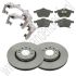Remmenset voor Compleet 16 inch Saab 9-3v1 1998-2002 en Saab 9-5 1998-2001 ond.nr. 93192749