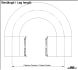 Silicone Hose Black 180 degree 043 11mm