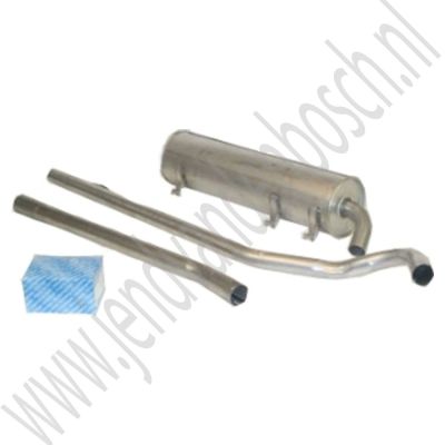 Uitlaatset Dwarse demper Aftermarket Saab 90, 900 Classic, ond.nr. 5466164, 9326448, 7533631, 5467063, 9365727, 5466750
