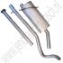 Uitlaatset vanaf catalysator Saab 900 Classic Turbo 1986-1993 ond.nr. 9349192 5466842 7535925