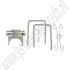 Voorremblok montageset Saab 99 90 en 900 classic bouwjaar 1975 tm 1987 ond. nr. 4874548 8990194