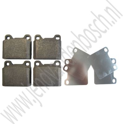 Voorremblokkenset Saab 99 1968-1974, ond.nr. 7873730 Voorremblokkenset Saab 99 1968-1974, ond.nr. 7873730
