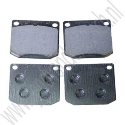 Voorremblokset Saab 99, 90, 900 Classic 1975-1987, ond.nr. 8993834, 8985236, 8993263, 8993776, 8994998, 9102690, 9102708